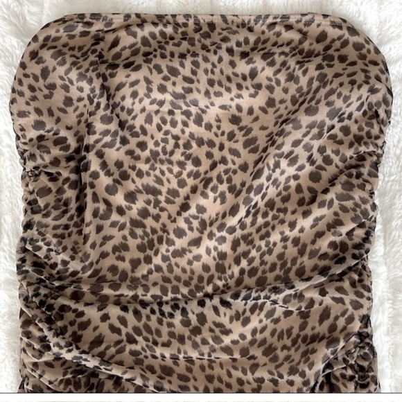 New with tags Reformation Shea Cheetah Dress in Taupe  XS - Picture 9 of 15